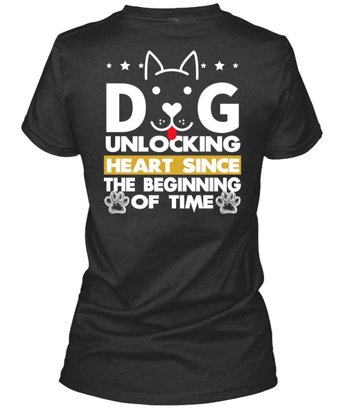 Dog Unlocking Heart T Shirt, My Favorite T Shirt