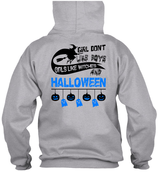 Girls Like Witches And Halloween T Shirt, I Love You Pumpkin T Shirt