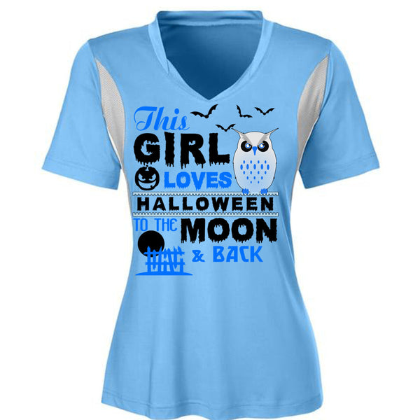 This Girl Loves Halloween To The Moon And Back T Shirt, Wait For Halloween T Shirt, Awesome T-Shirts