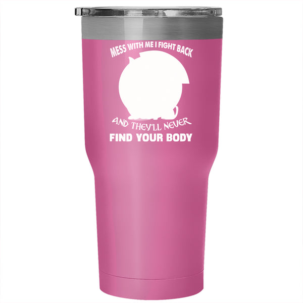 Don't Mess With My Dog Tumbler 30 oz Stainless Steel, I Love My Dogs Travel Mug