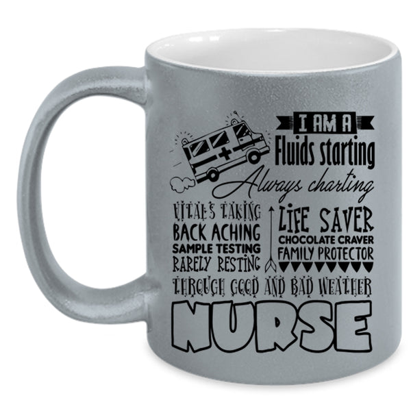 I Raise A Nurse Coffee Mug, I Am A Nurse Accent Mug