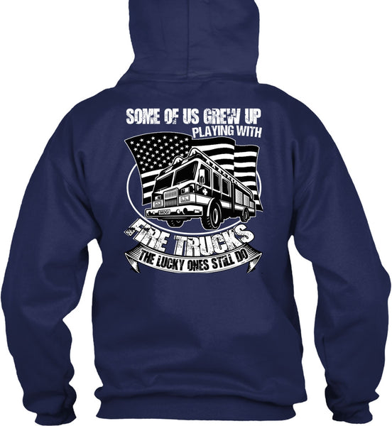 Playing With Fire Trucks T Shirt, I Love Firefighter T Shirt