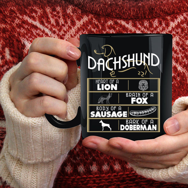 Dachshund Coffee Mug, Body Of A Sausage Coffee Cup