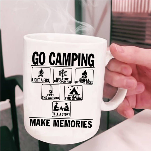 Watch The Stars Coffee Mug, Go Camping Make Memories Cup