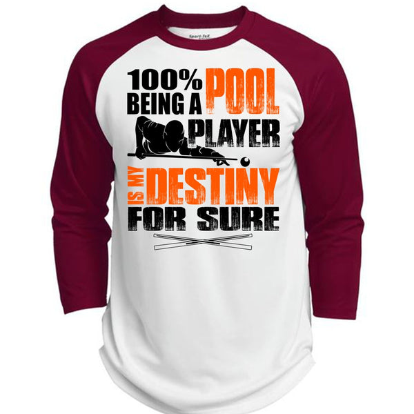 Being A Pool Player T Shirt, I Love Pool T Shirt, Awesome T-Shirts  (Polyester Game Baseball Jersey)
