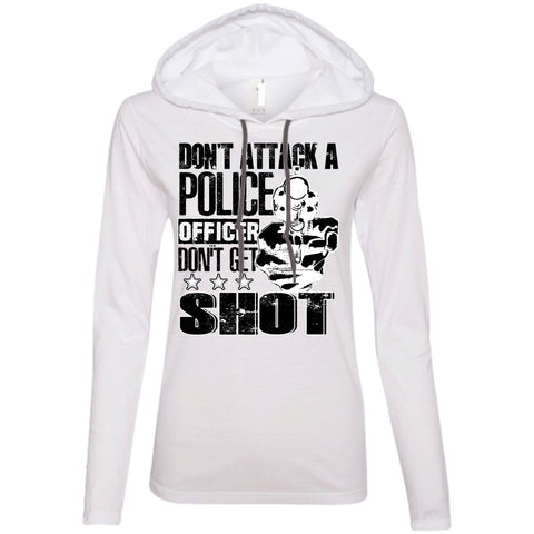 A black t-shirt with the shopify logo