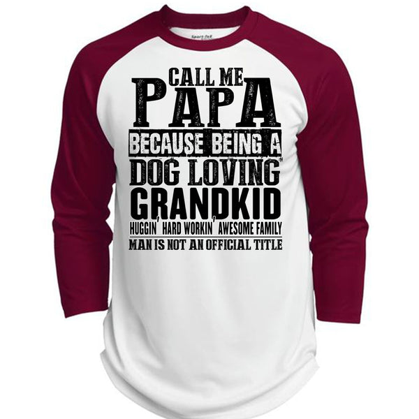 Call Me Papa T Shirt, I Love Papa T Shirt, Awesome T-Shirts  (Polyester Game Baseball Jersey)