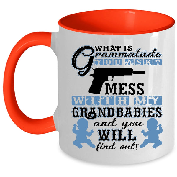 Cool Grandparent Coffee Mug, Don't Mess With My Grandbabies Accent Mug