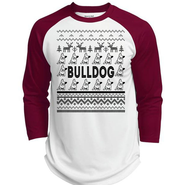 I Love Bulldog T Shirt, Merry Christmas T Shirt, Awesome T-Shirts  (Polyester Game Baseball Jersey)
