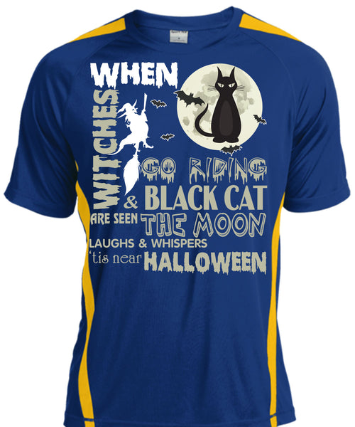 Go Riding And Black Cat Are Seen The Moon T Shirt, Tis Near Halloween T Shirt, Cool Shirt