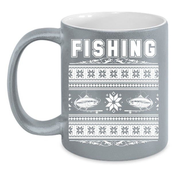 Cool Fishing Coffee Mug, Funny Christmas Coffee Cup