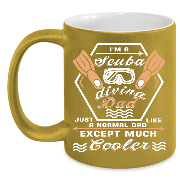 I'm A Scuba Diving Dad Coffee Mug, Awesome Dad Coffee Cup