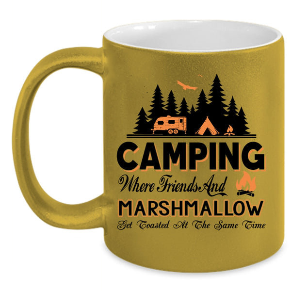 Best Gift For My Friends Coffee Mug, Camping Accent Mug