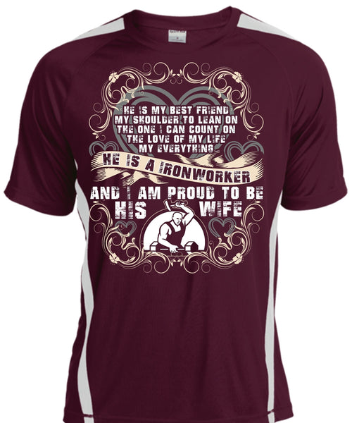 Proud To Be His Wife T Shirt, Being An Ironworker T Shirt, Cool Shirt