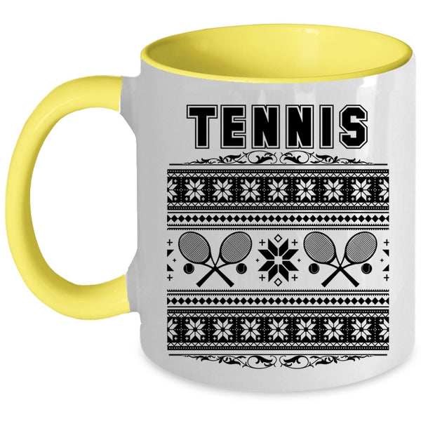Christmas Family Vacation Coffee Mug, Tennis Accent Mug