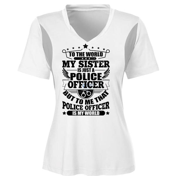 My Sister Is Just A Police Officer T Shirt, I Love Police T Shirt, Awesome T-Shirts