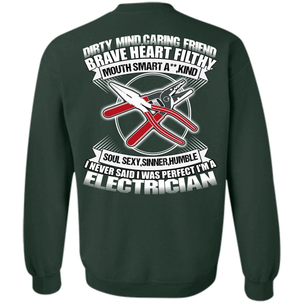 I Love Electrician T Shirt, Dirty Mind Sweatshirt