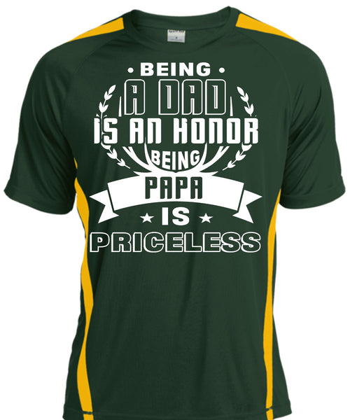 Being A Dad Is An Honor Being Papa Is Priceless T Shirt, I Love My Father T Shirt, Cool Shirt