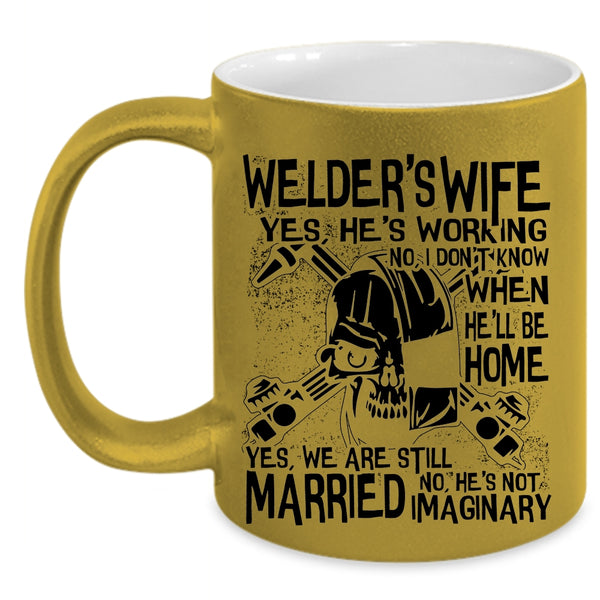 Cool Welder's Wife Coffee Mug, Welder's Wife Accent Mug