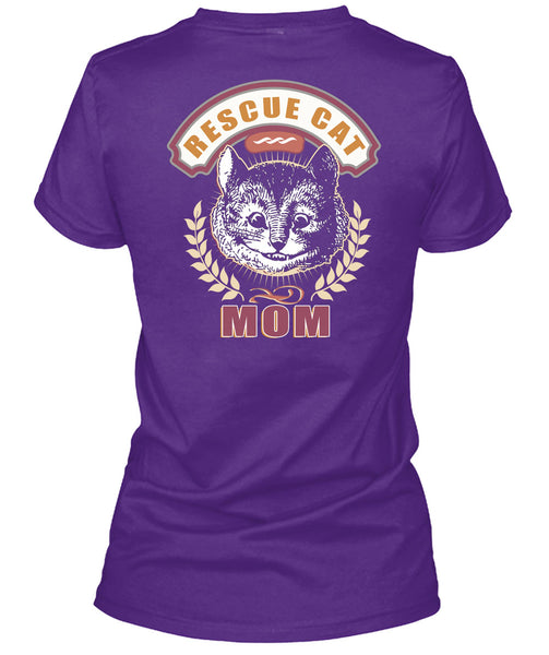 Rescue Cat Mom T Shirt, I Love My Cat T Shirt