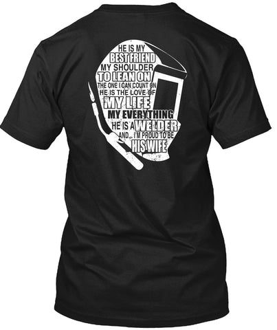 A black t-shirt with the shopify logo