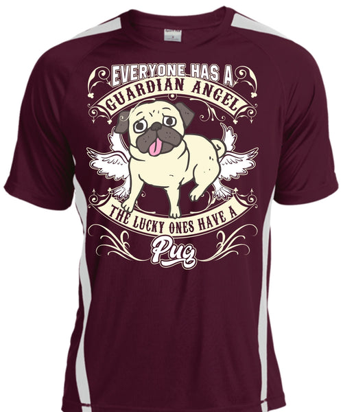 The Lucky Ones Have A Pug T Shirt, Everyone Has A Guardian Angel T Shirt, Cool Shirt