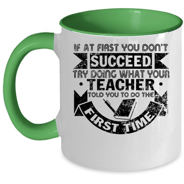 Funny Gift For Teacher Coffee Mug, Cool Teacher Accent Mug
