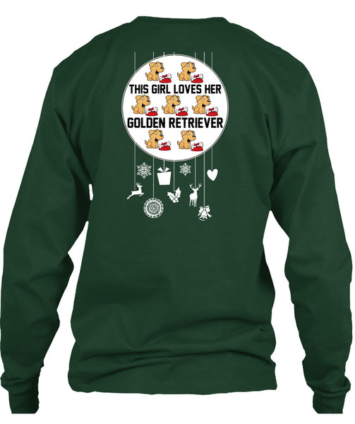 This Girl Loves Her Golden Retriever T Shirt, I Love My Dog T Shirt