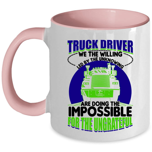 Cute Gift For Truck Driver Coffee Mug, Truck Driver Accent Mug