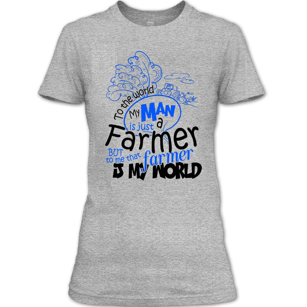 My Man Just A Farmer T Shirt, Coolest Farmer T Shirt