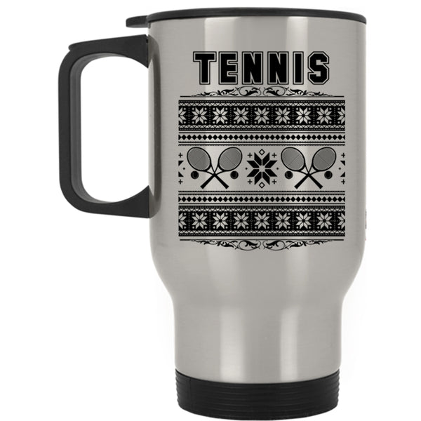 Christmas Family Vacation Travel Mug, Tennis Mug