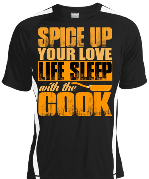 A black t-shirt with the shopify logo