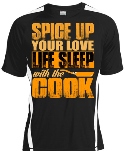 A black t-shirt with the shopify logo