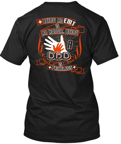 A black t-shirt with the shopify logo