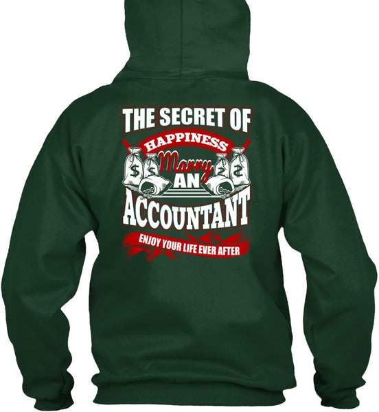 Happiness Marry An Accountant T Shirt, Being An Accountant T Shirt
