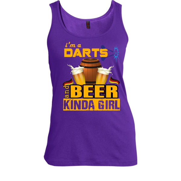I'm A Darts T Shirt, Beer Kinda Girl Tank Top