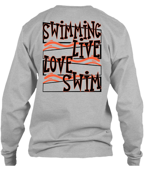 Swimming Live Love Swim T Shirt, I Love Swimming T Shirt