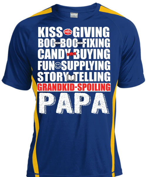 Grandkid-Spoiling Papa T Shirt, Kiss Giving T Shirt, Cool Shirt