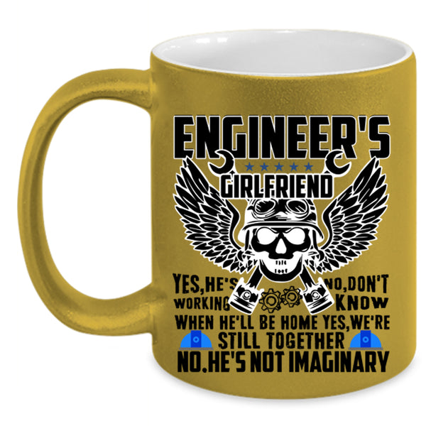 Pretty Girlfriend Coffee Mug, Engineer's Girlfriend Accent Mug
