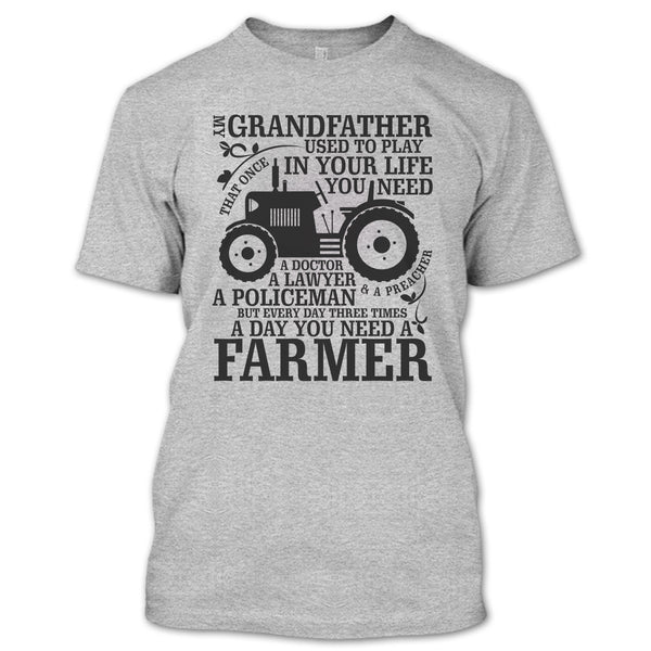 My Grandfather T Shirt, Farming Grandfather T Shirt