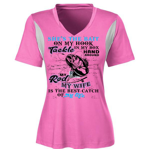 My Wife Is The Best Catch T Shirt, I Love Fishing T Shirt, Awesome T-Shirts