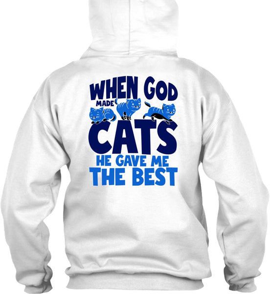 When God Made Cats T Shirt, I Love My Cats T Shirt