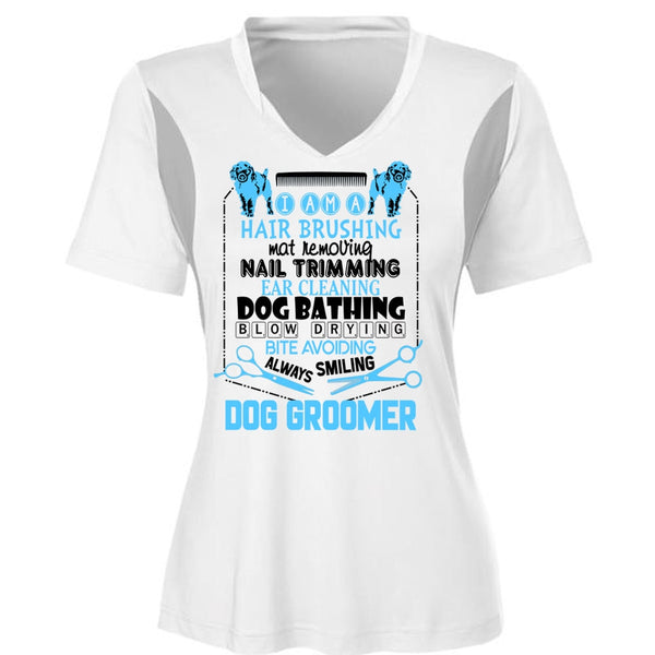 Always Smiling Dog Groomer T Shirt, I Love My Dog T Shirt, Awesome T-Shirts