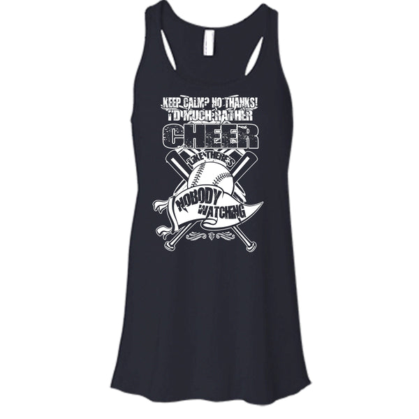 I'd Much Rather Cheer T Shirt, I'm A Baseball Player Tank Top