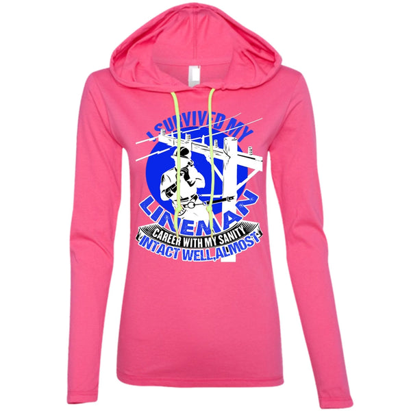 I Survived My Lineman T Shirt, Being A Lineman T Shirt, Awesome T-Shirts