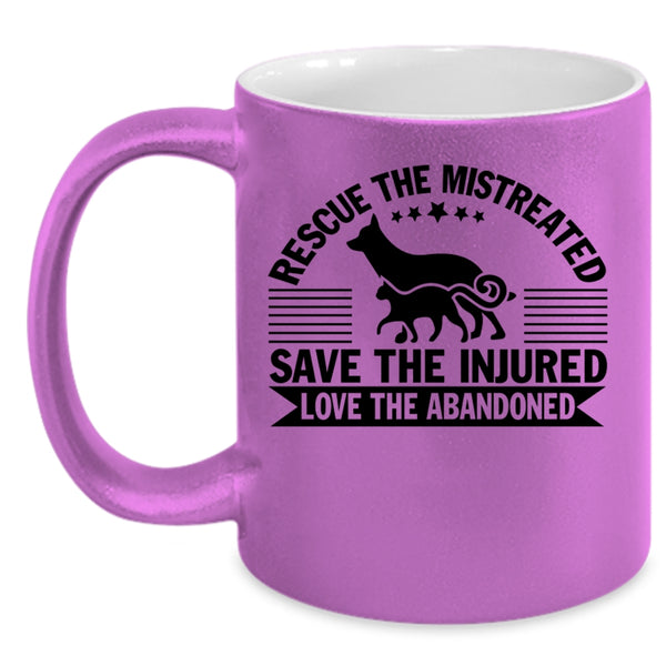 Best Zoologist Coffee Mug, Rescue The Mistreated Accent Mug