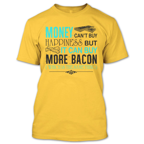 A black t-shirt with the shopify logo