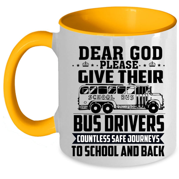 Cute School Bus Driver Coffee Mug, Funny School Bus Driver Accent Mug