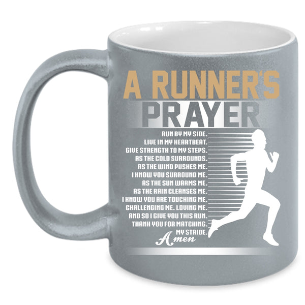 A Runner's Prayer Coffee Mug, Best Gift For Runner Coffee Cup