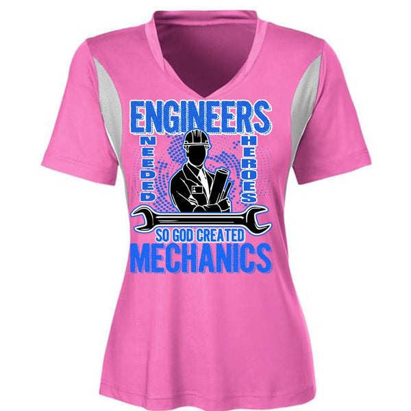 God Created Mechanics T Shirt, Engineers T Shirt, Awesome T-Shirts